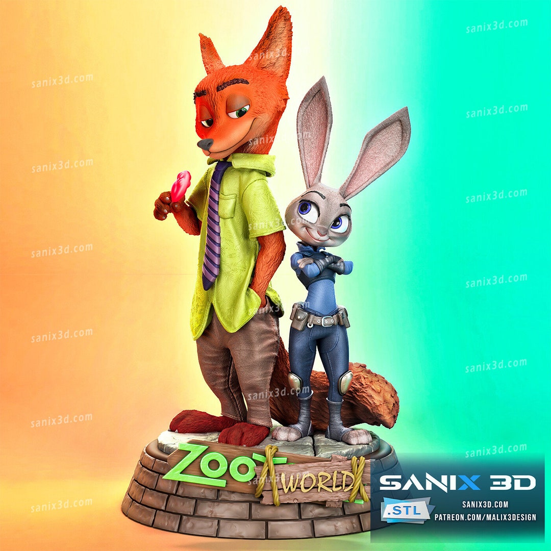Happy Kuji Zootopia Prize A Nick & Judy 20cm Figure Selfie