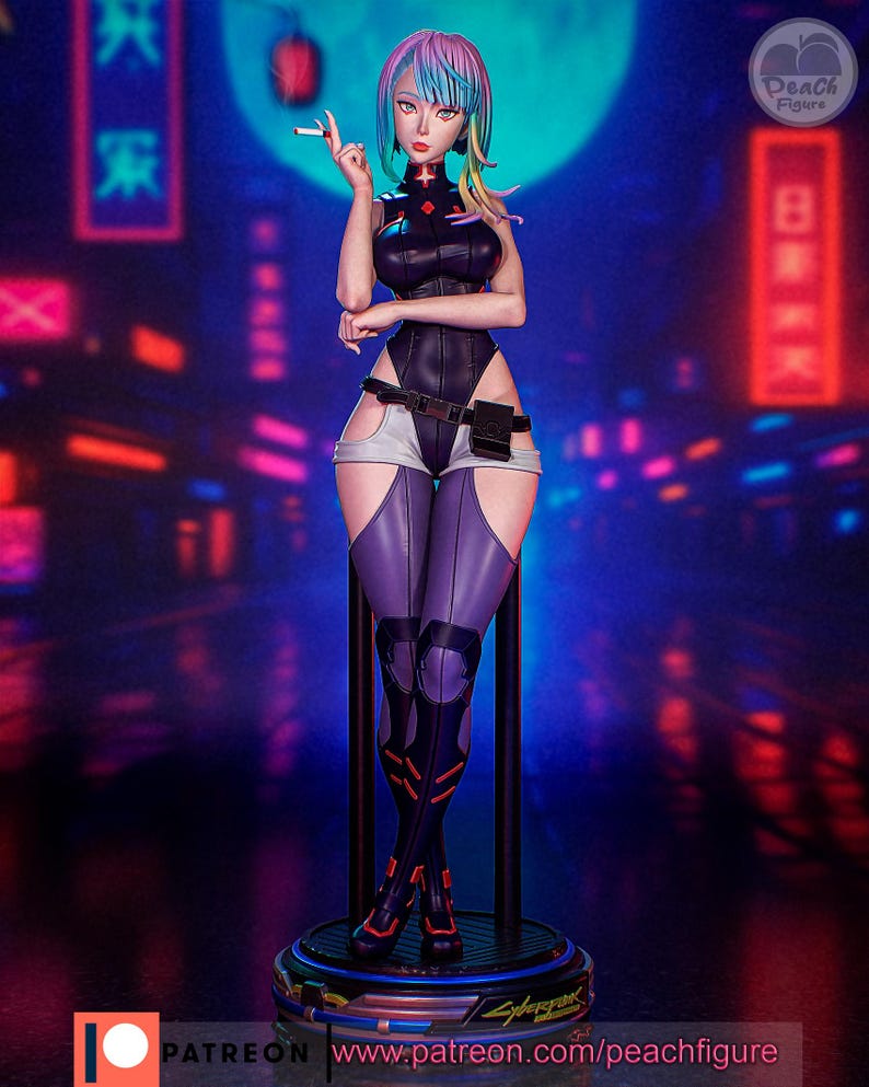 Lucy Figurine – Cyberpunk Edgerunners – 3D Resin Statue – Painted or Unpainted image 12