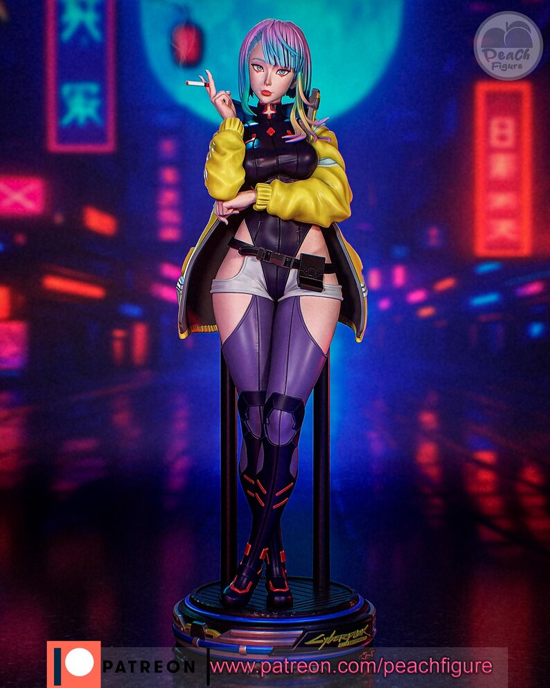 Lucy Figurine – Cyberpunk Edgerunners – 3D Resin Statue – Painted or Unpainted image 11