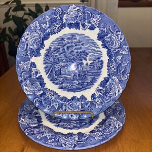 Enoch Woods English Scenery Blue - Etsy