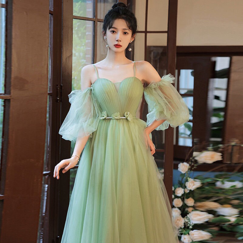 Green Gown Dress Green Prom Dress Green Tulle Dress - Etsy