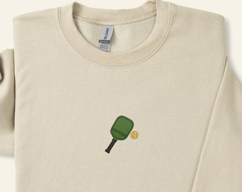 Embroidered Pickleball Sweatshirt, Game Day Sweatshirt, Unique Pickleball Gifts, Pickleballer Sweater, Pickleball Player Shirt, Gift For Her