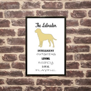 Labrador Print | Home Decor | Pet Print | Labrador Decor | Yellow Labrador | Labrador Lover Gift | Gift for Dog Lover | Labrador Wall Art