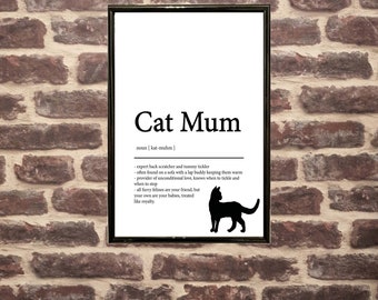 Dog Dictionary Art Print, Canine Terms Definition