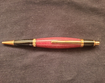 Hand Turned wooden &quot;click&quot; Retractable Pen