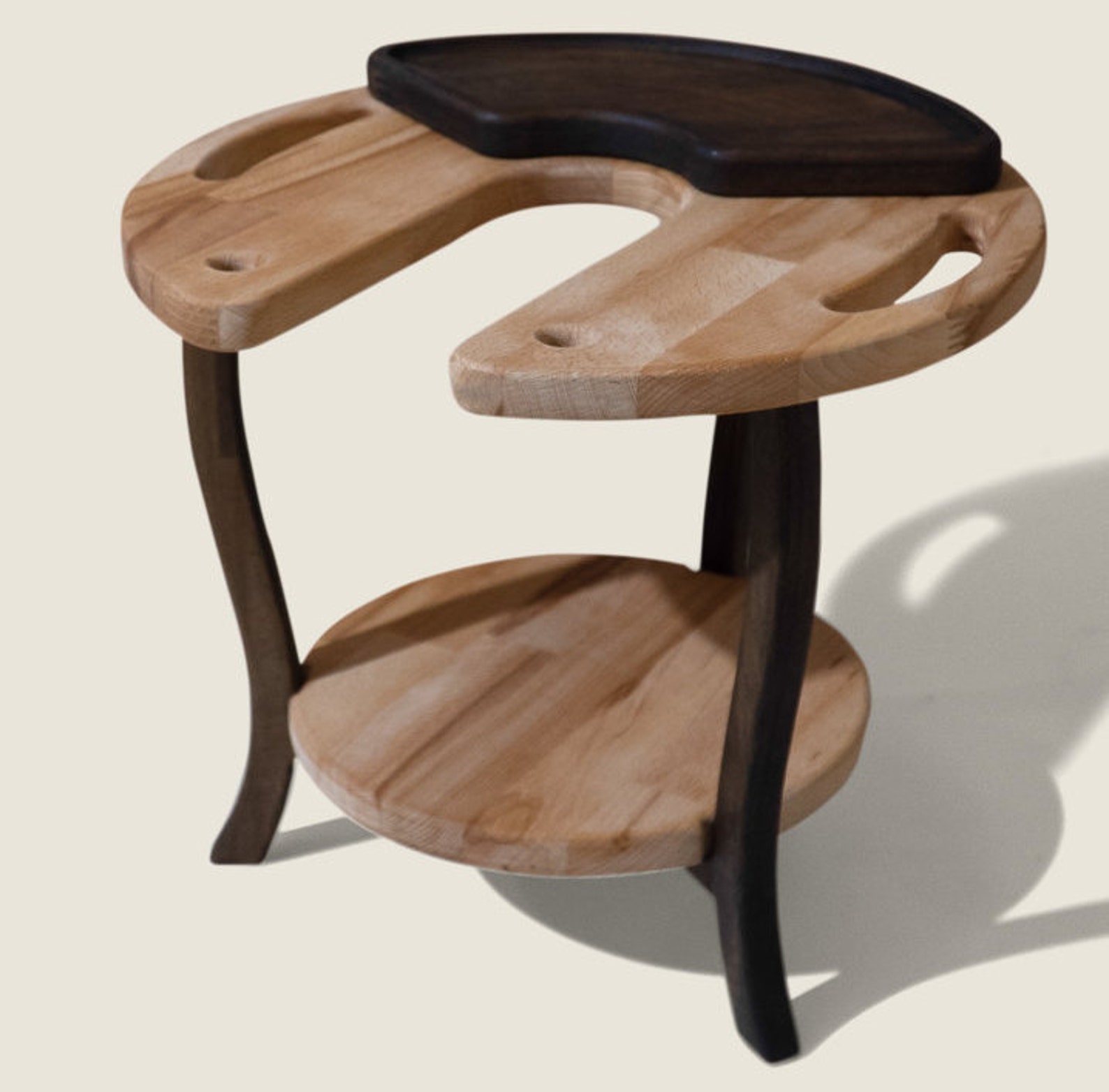 Portable Hookah Set Wooden Stand Table Nargile Accessories Etsy