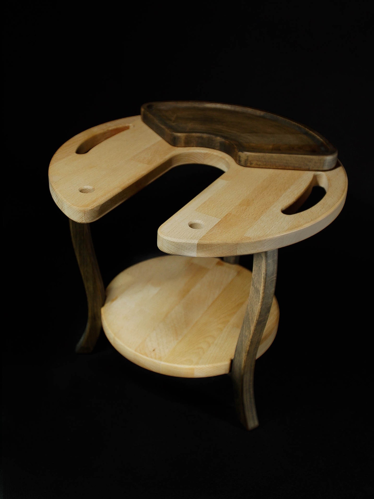 Portable Hookah Set Wooden Stand Table Nargile Accessories Etsy