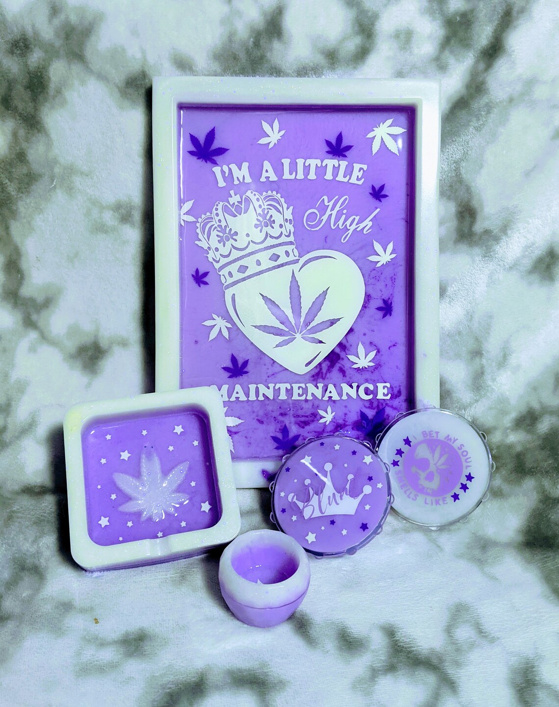 Glow In The Dark Rolling Tray Set High Maintenance Etsy