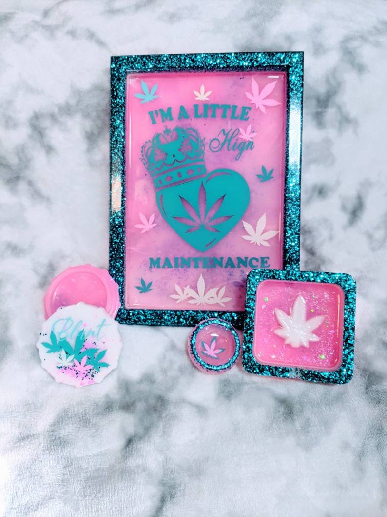 Glow In The Dark Rolling Tray Set High Maintenance Etsy