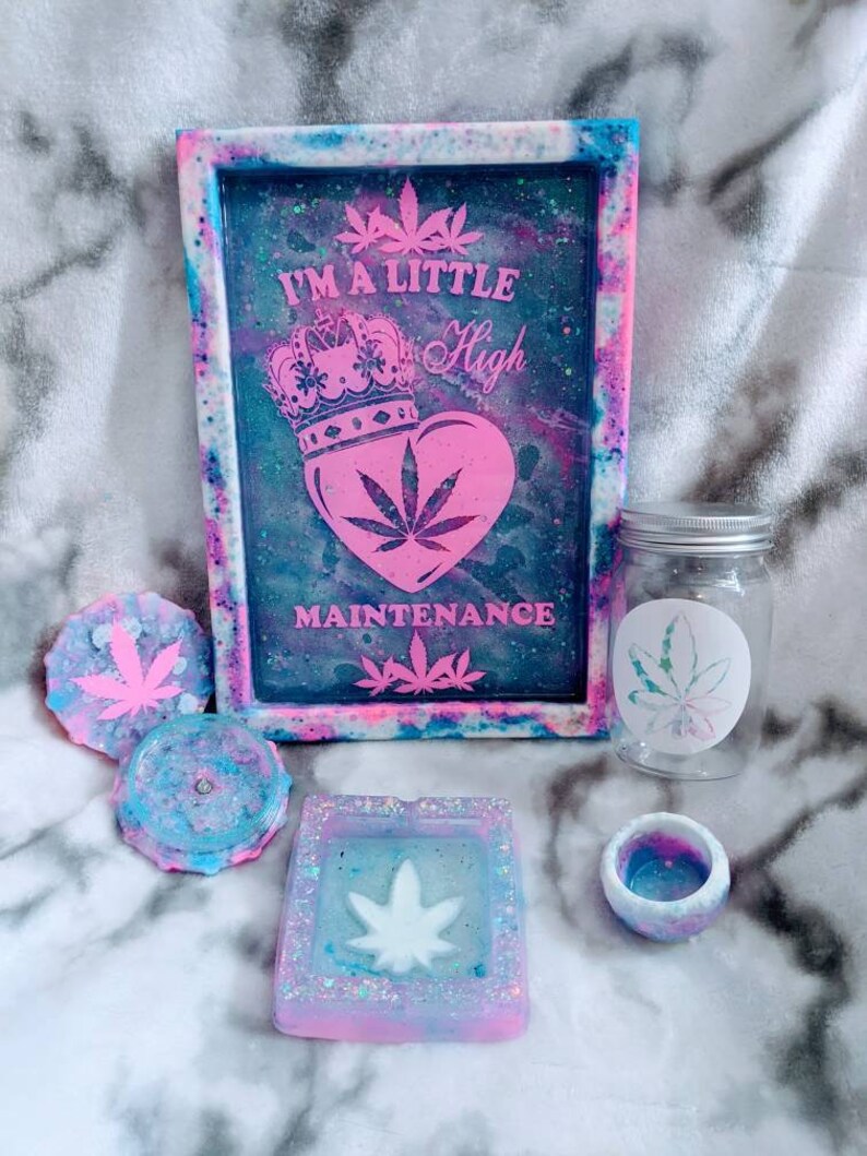 Glow In The Dark Rolling Tray Set High Maintenance Etsy