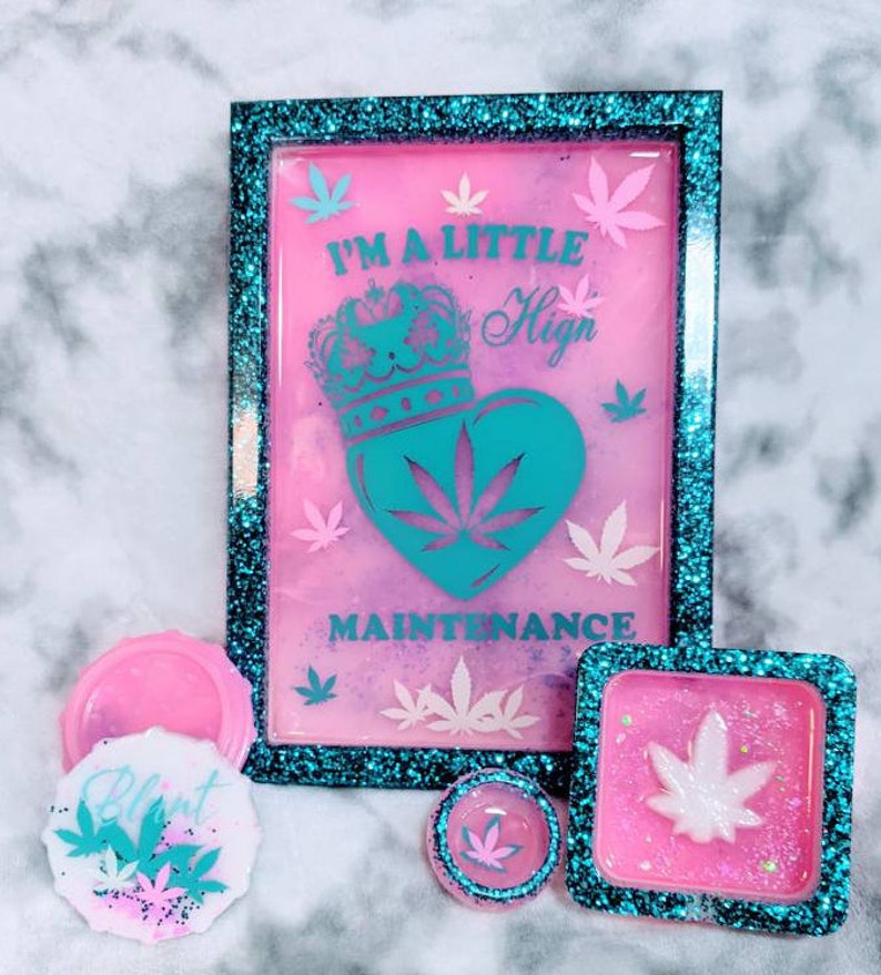 Glow In The Dark Rolling Tray Set High Maintenance Etsy