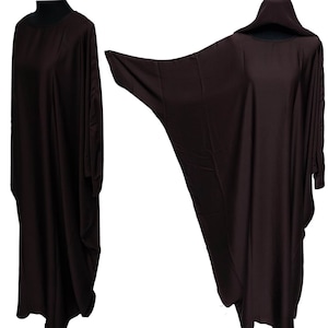 Modern Nida Arabian Brown Abaya Farasha Jalabiya