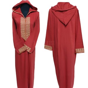 Originale Donne Abito marocchino Abaya jalabiya Abito lungo