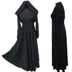 Women&#39;s Black Nida Umbrella Abaya Jalabiya Jilbab