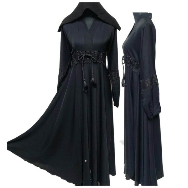 Women's Black Umbrella Abaya Burka Jilbab