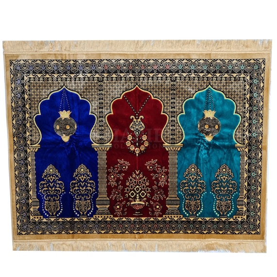 Luxury Large Islamic Kaba Mosque Prayer Mat Musallah Janamaaz Etsy