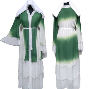 Women&#39;s Chiffon Open Front Abaya Jilbab Burka