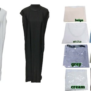 sleeveless abaya inner slip dress Kaftan Maxi