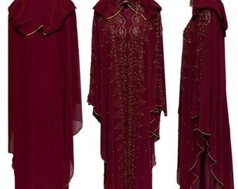 SHEIN Najma Elegante abo lungo da donna stile arabo con stampa di