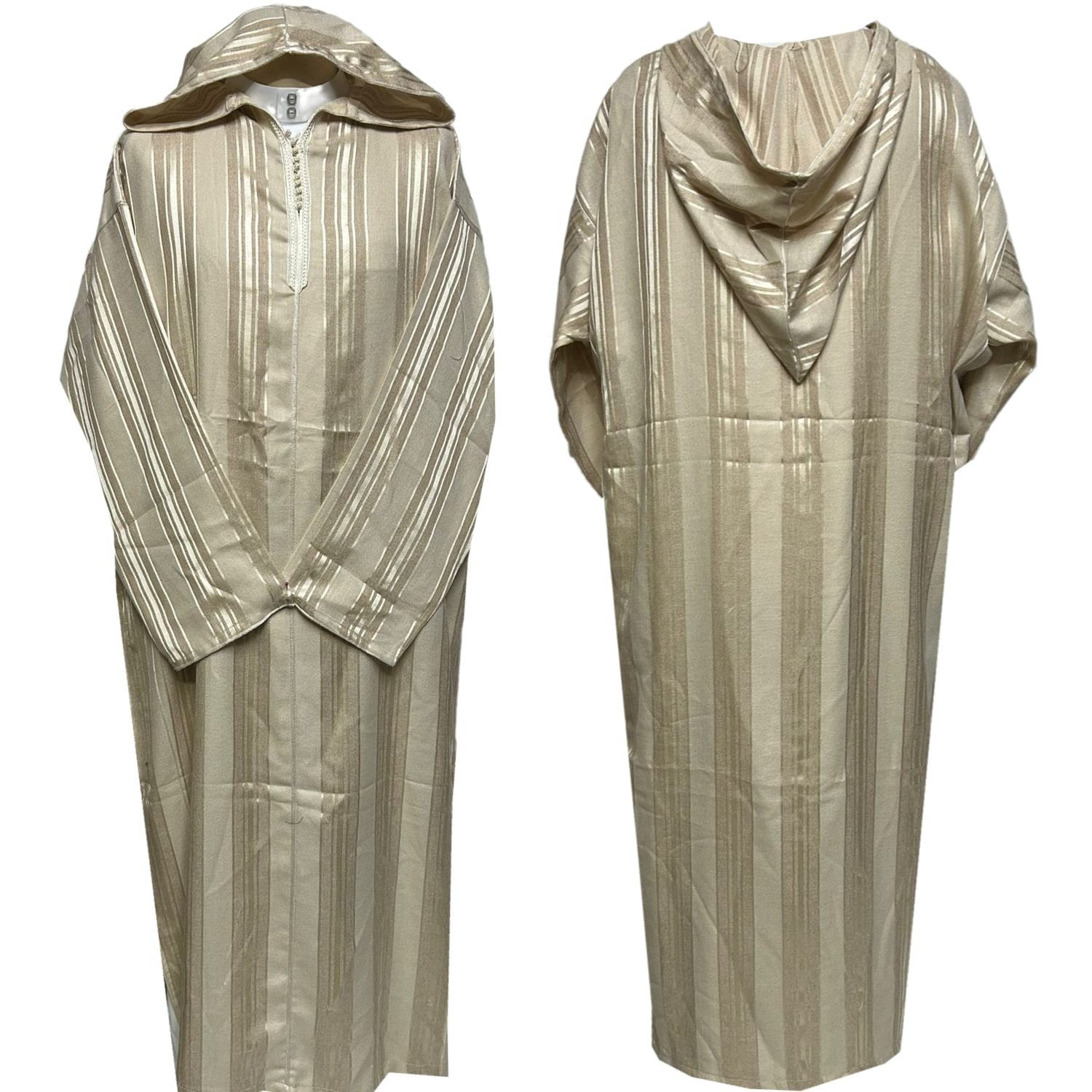 Moroccan Hooded Long Sleeve Thobe Djellaba - Etsy
