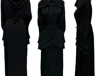 Moroccan Women Hooded Abaya Jalabiya long dress