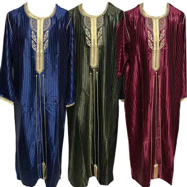 Moroccan style Thobe Jabador Djellaba Jubba Long dress