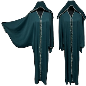 Luxury Women&#39;s Nida Abaya Jalabiya long Dress