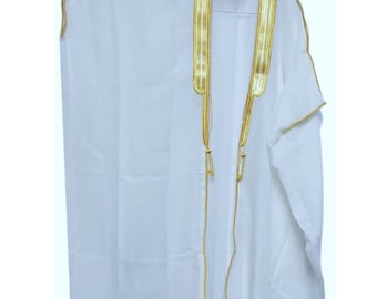Kid's Arabian Bisht Cloak Arab Dress Thobe Islam Robe Eid Jacket Wedding