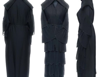 Latest Design Women Frill Abaya Farasha Jalabiya Arab Dress