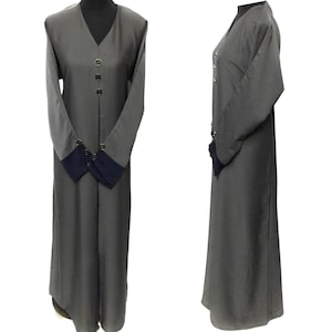 Women Grey Nida Abaya Jalabiya