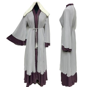 Women&#39;s Luxury Open Front Abaya Jilbab Burka