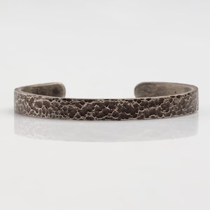 Sea Wave Design Silver Bracelet, Sterling Silver Cuff Bracelet Design by Manuarius