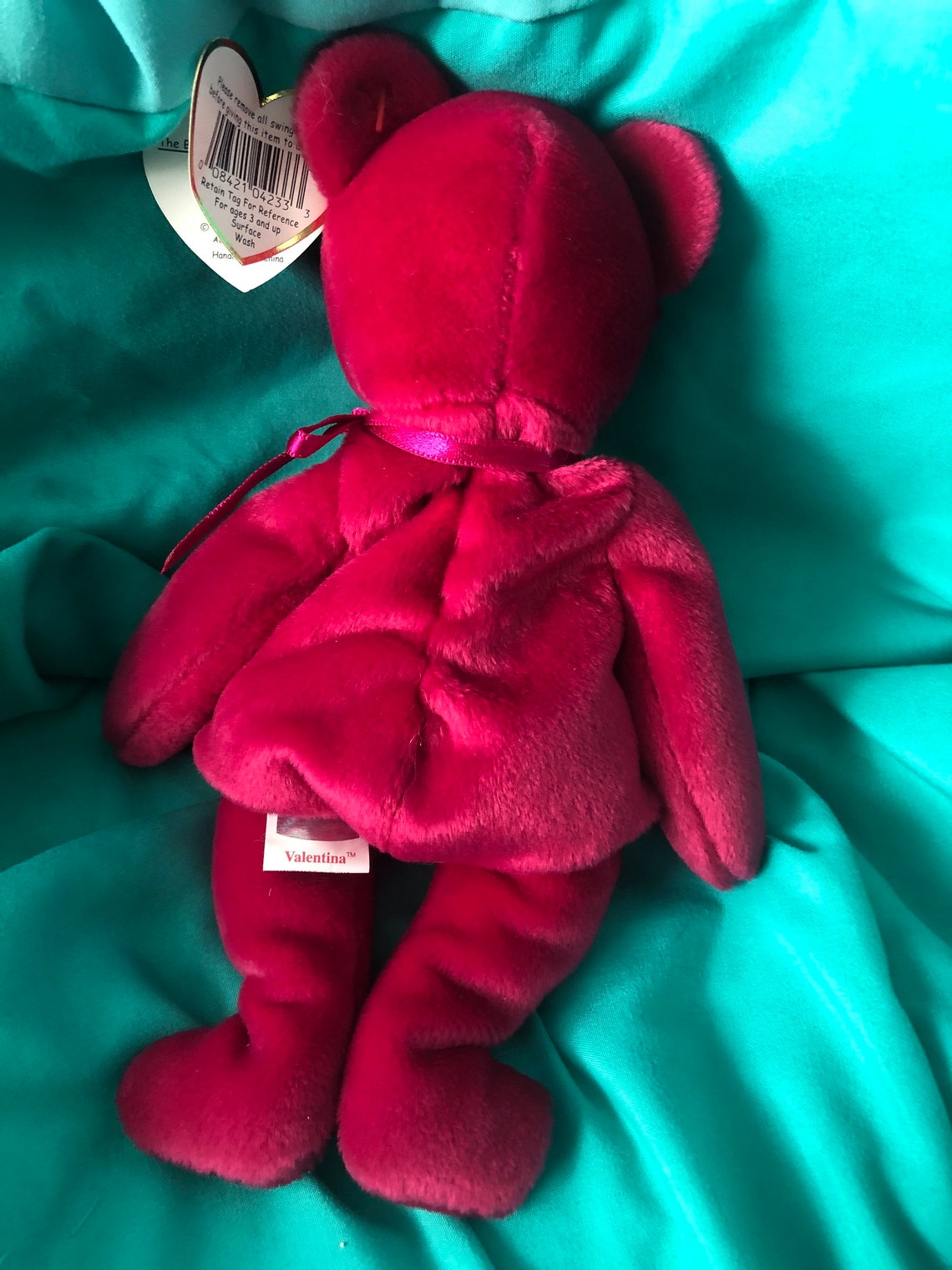 Rare Valentina TY 1998 Beanie baby bear Mint Condition | Etsy