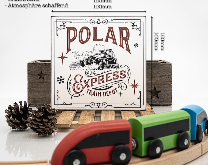 Christmas wooden sign "POLAR EXPRESS" Farmhouse Design Christmas Decoration