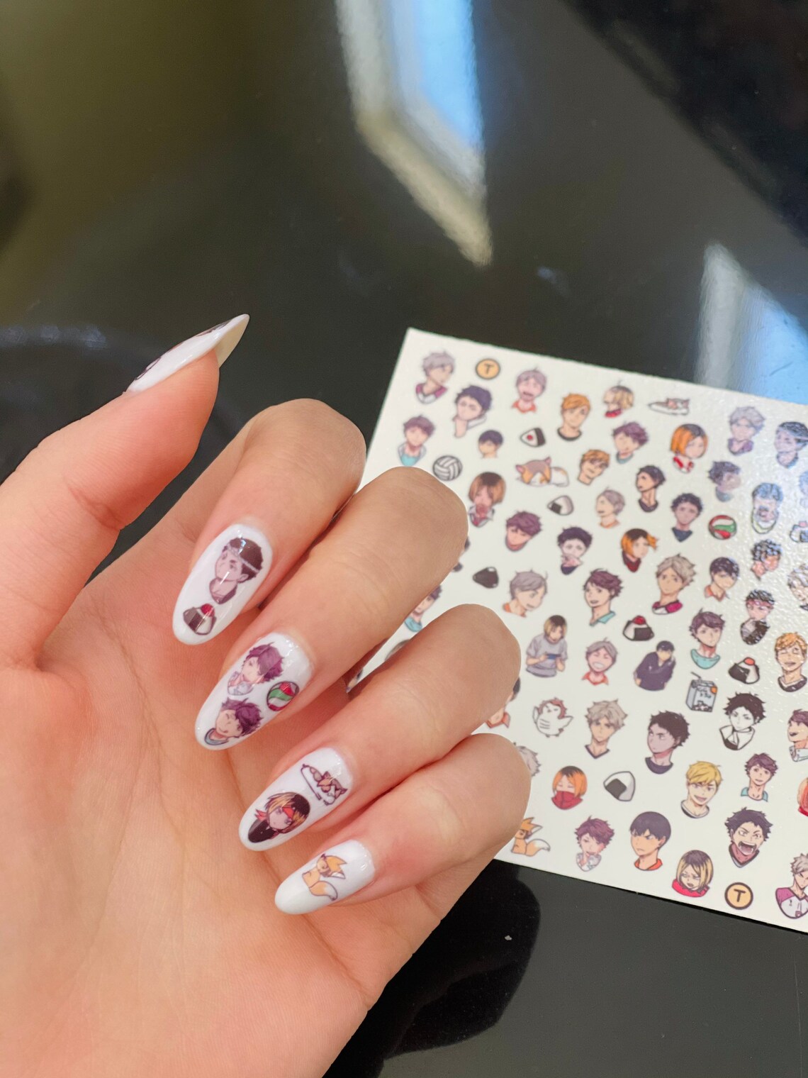 Haikyuu Setter Series Water Transfer Nail Decals Etsy