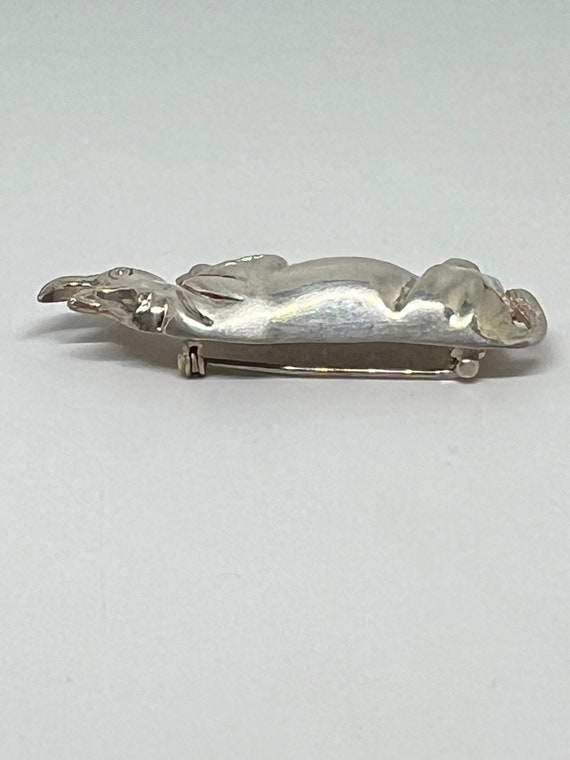 Large vintage sterling silver Mexican rhino rhino… - image 2