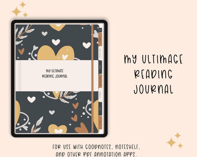 Digital Reading Journal | Reading Journal | Digital Book Tracker | Goodnotes Reading Journal