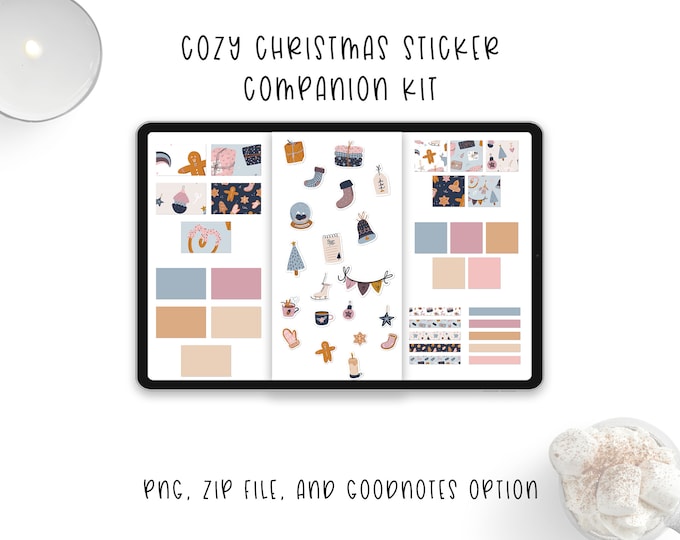 Digital Sticker Kit; Christmas Sticker Kit; Digital Planner Stickers; Digital Christmas Sticker Kit; iPad Stickers; Samsung Stickers