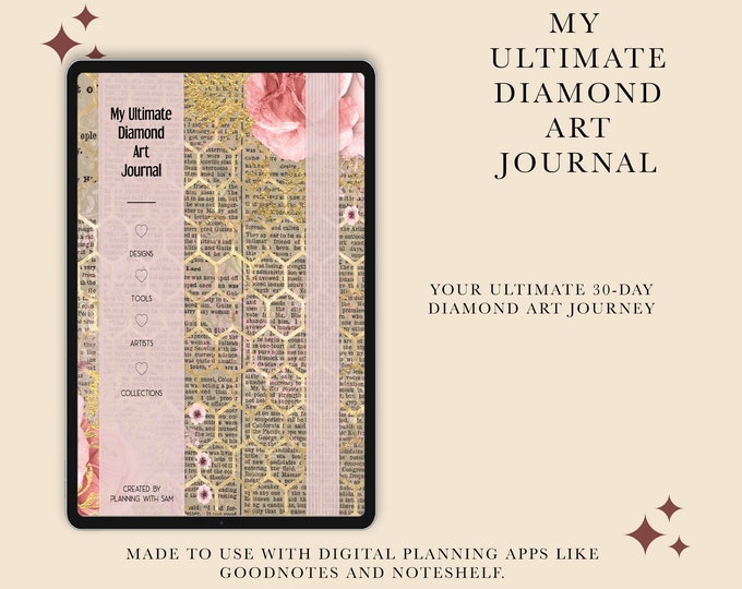 Digital Diamond Art Journal | Diamond Art Journal | Digital Diamond Art Log | Diamond Art Log