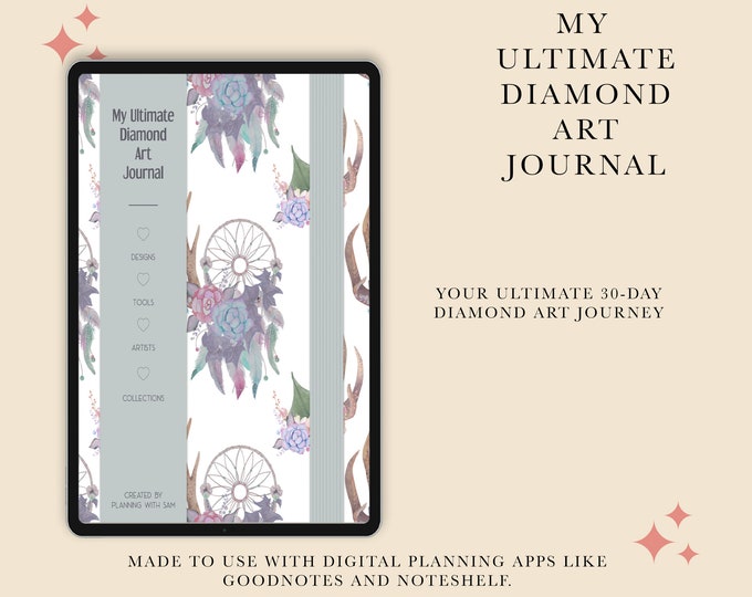 Digital Diamond Art Journal | Diamond Art Journal | Digital Diamond Art Log | Diamond Art Log