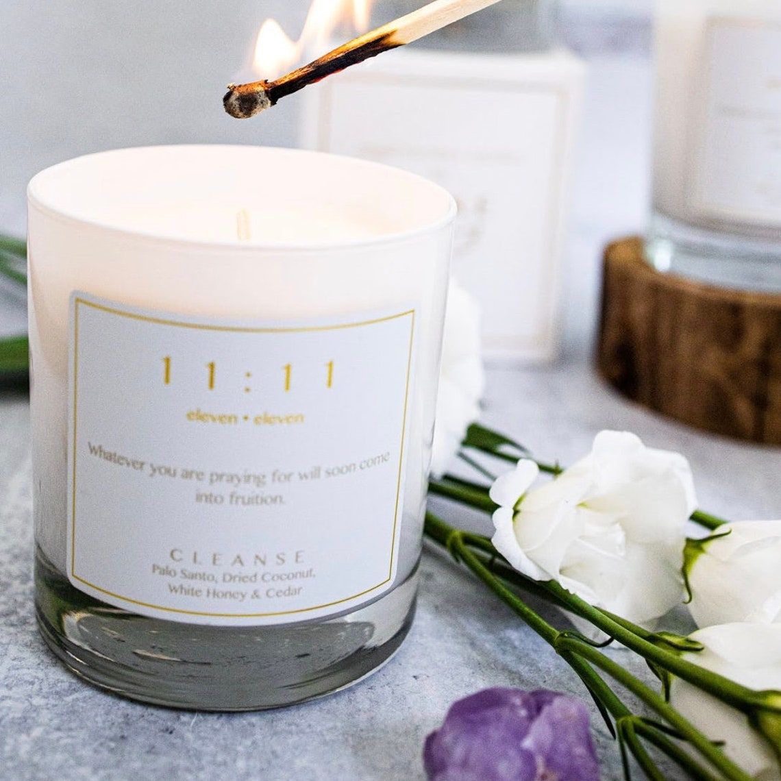 1111 Answered Prayers Candle Angel Number Candles by W O K Etsy