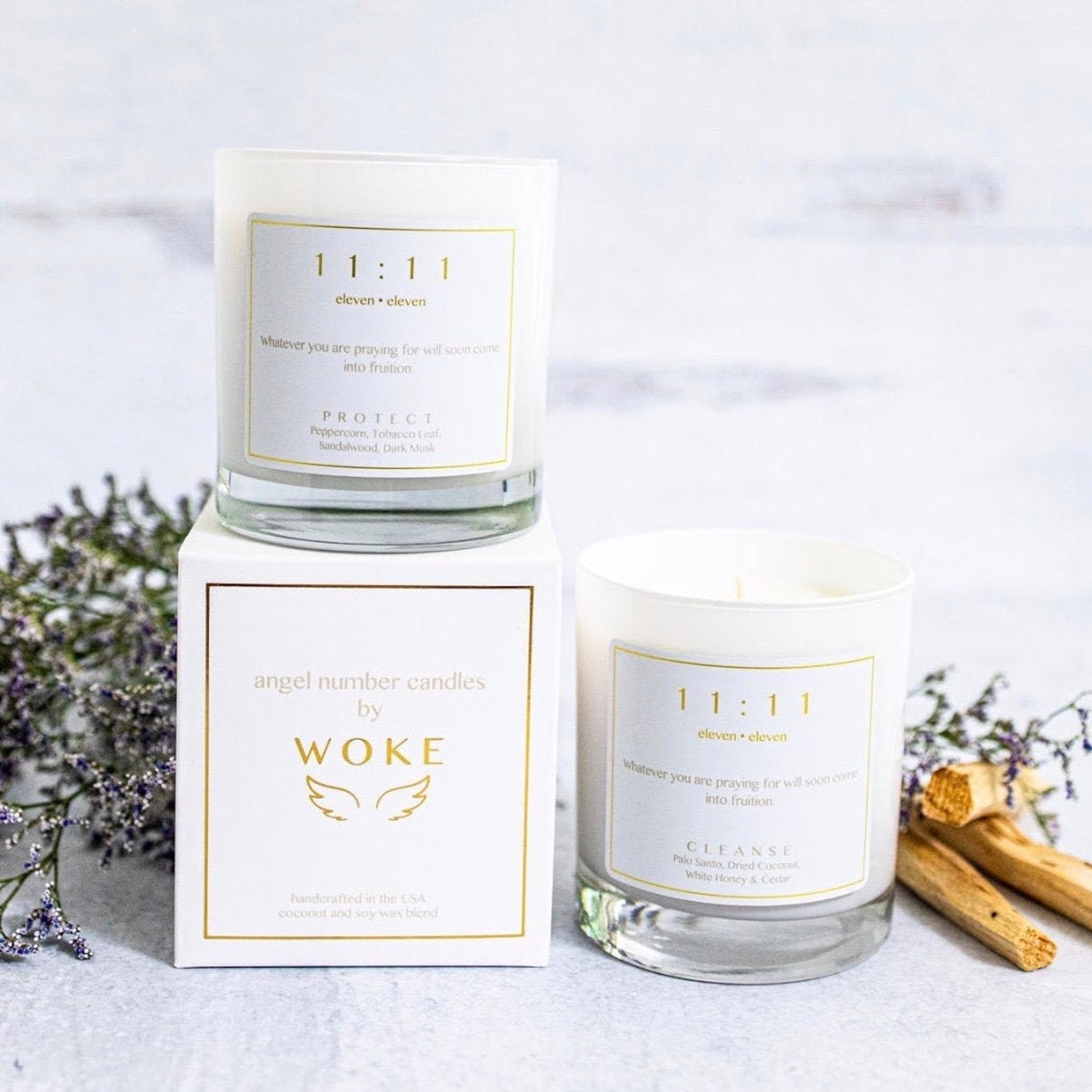 1111 Answered Prayers Candle Angel Number Candles by W O K Etsy