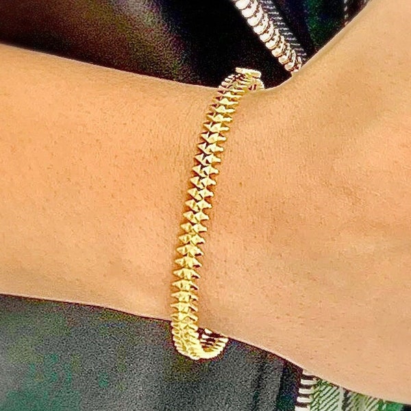 Clash Gold Plated Bracelet /  14k Gold Plated Bracelet  / Black Friday Sale / Christmas Gift / Sale / Valentine's Day