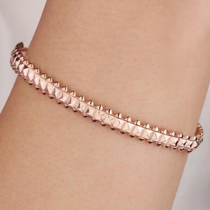 Pulsera Clash bañada en oro / Pulsera bañada en oro de 14 k / Oferta de Black Friday / Regalo de Navidad / Oferta / San Valentín