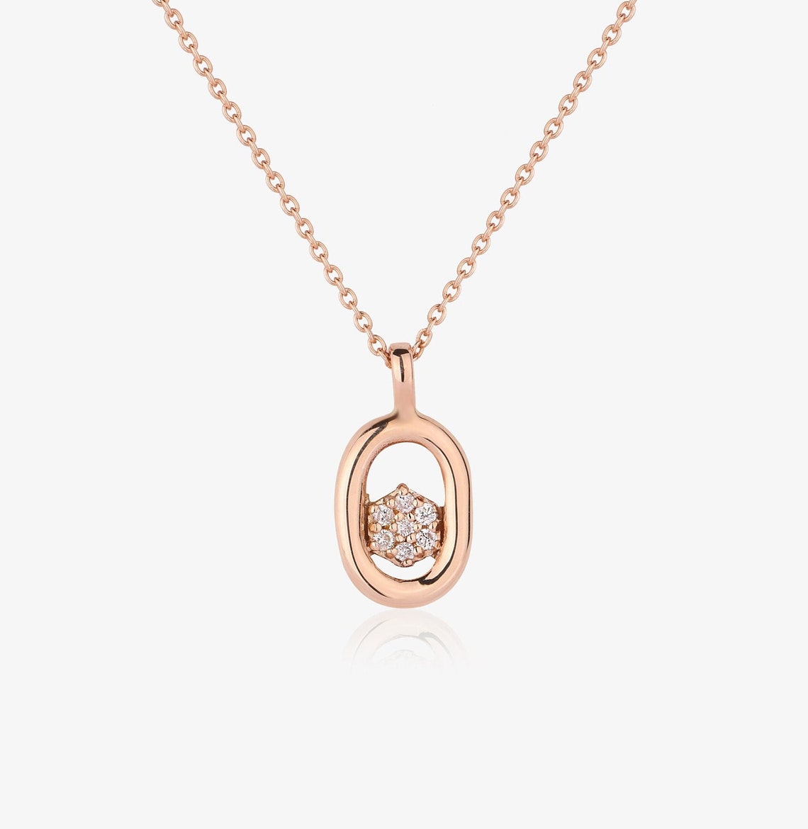 Trendy Minimal American Diamond Necklace