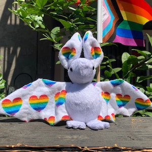 Rainbow Pride Bat Plush