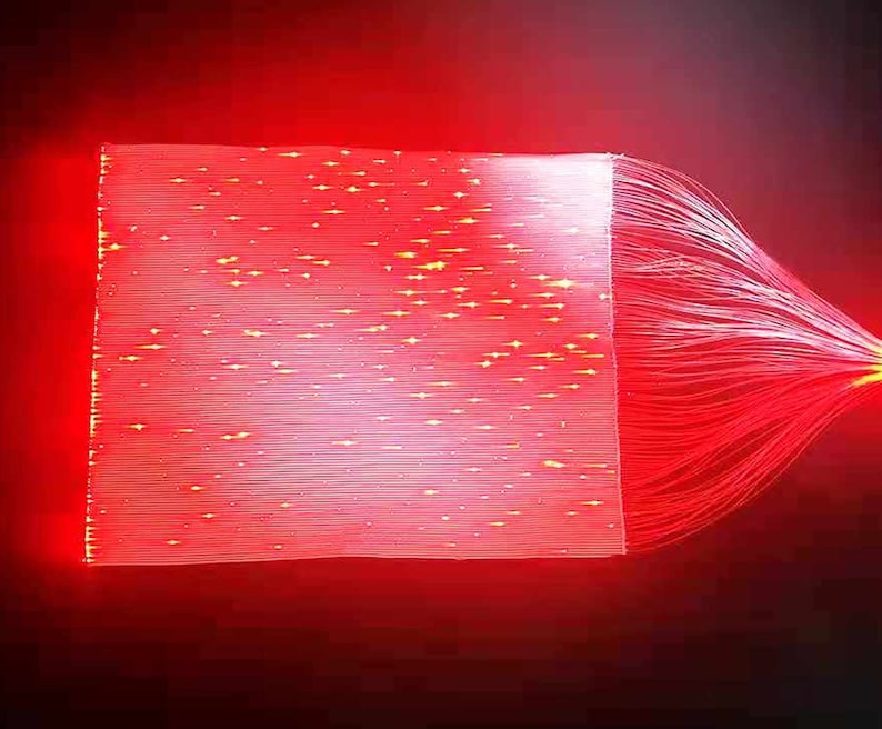 Luminous Optical Fiber Textile LED Fabric Technology Etsy