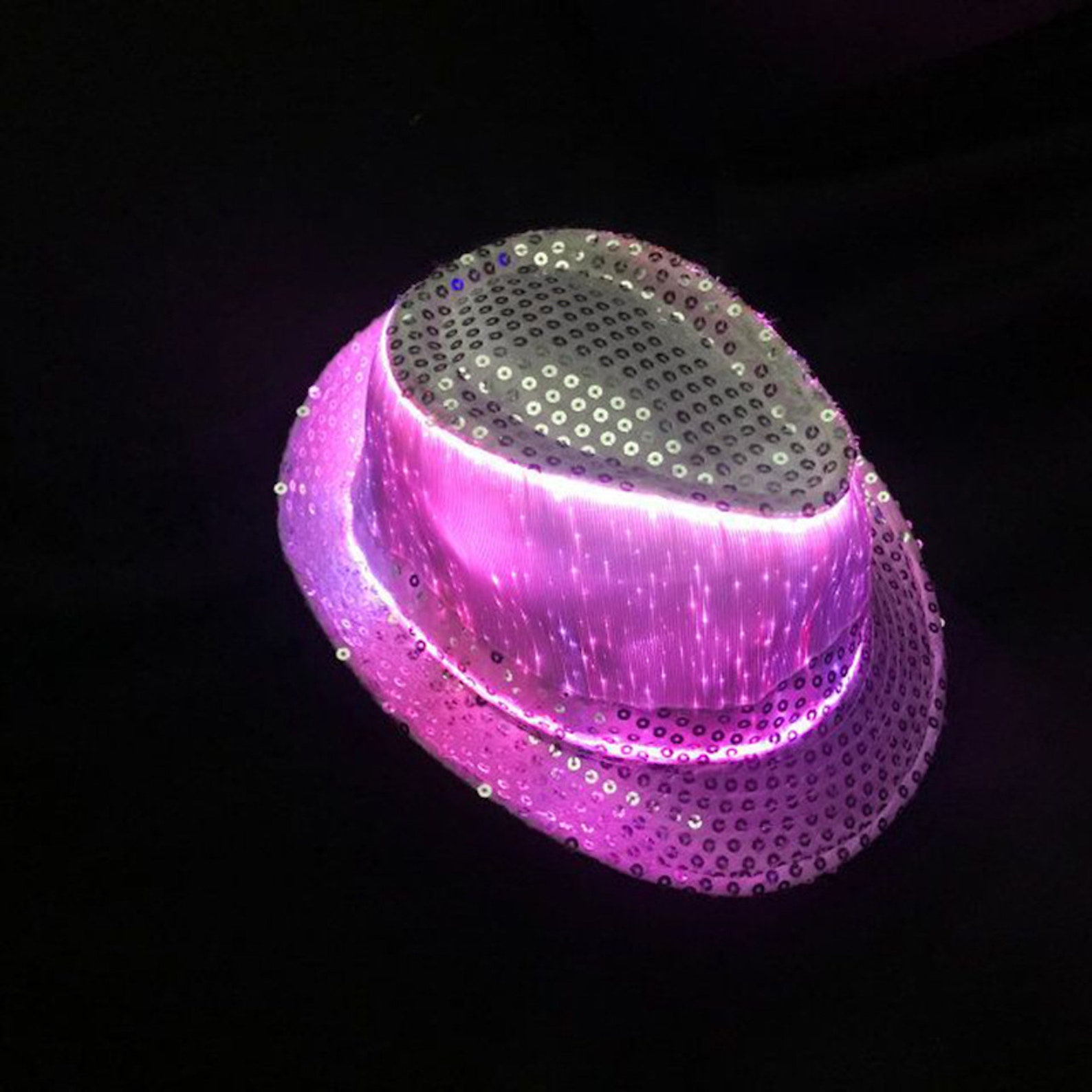 LED Light up Hat/luminous Hat / Fiber Jazz Hat / Fiber Flash Etsy