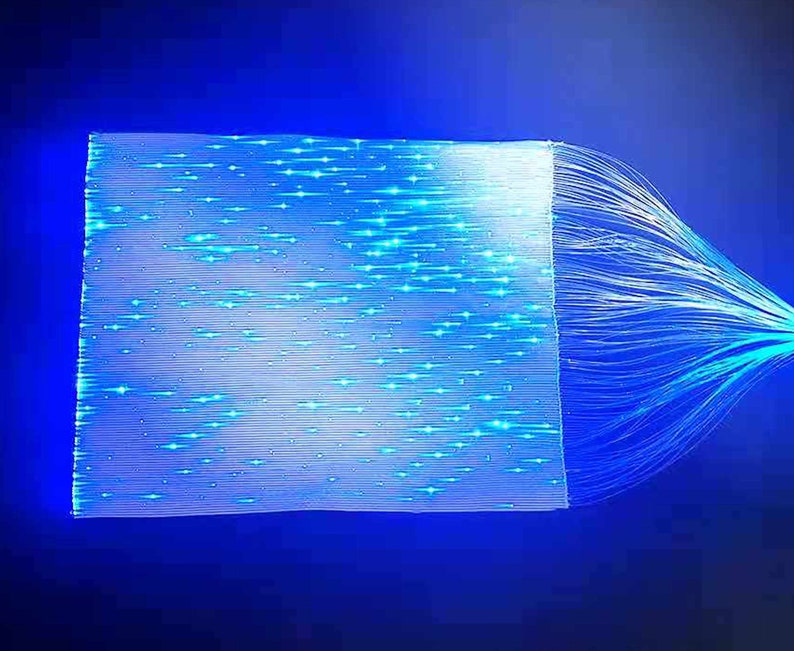 Luminous Optical Fiber Textile LED Fabric Technology Etsy