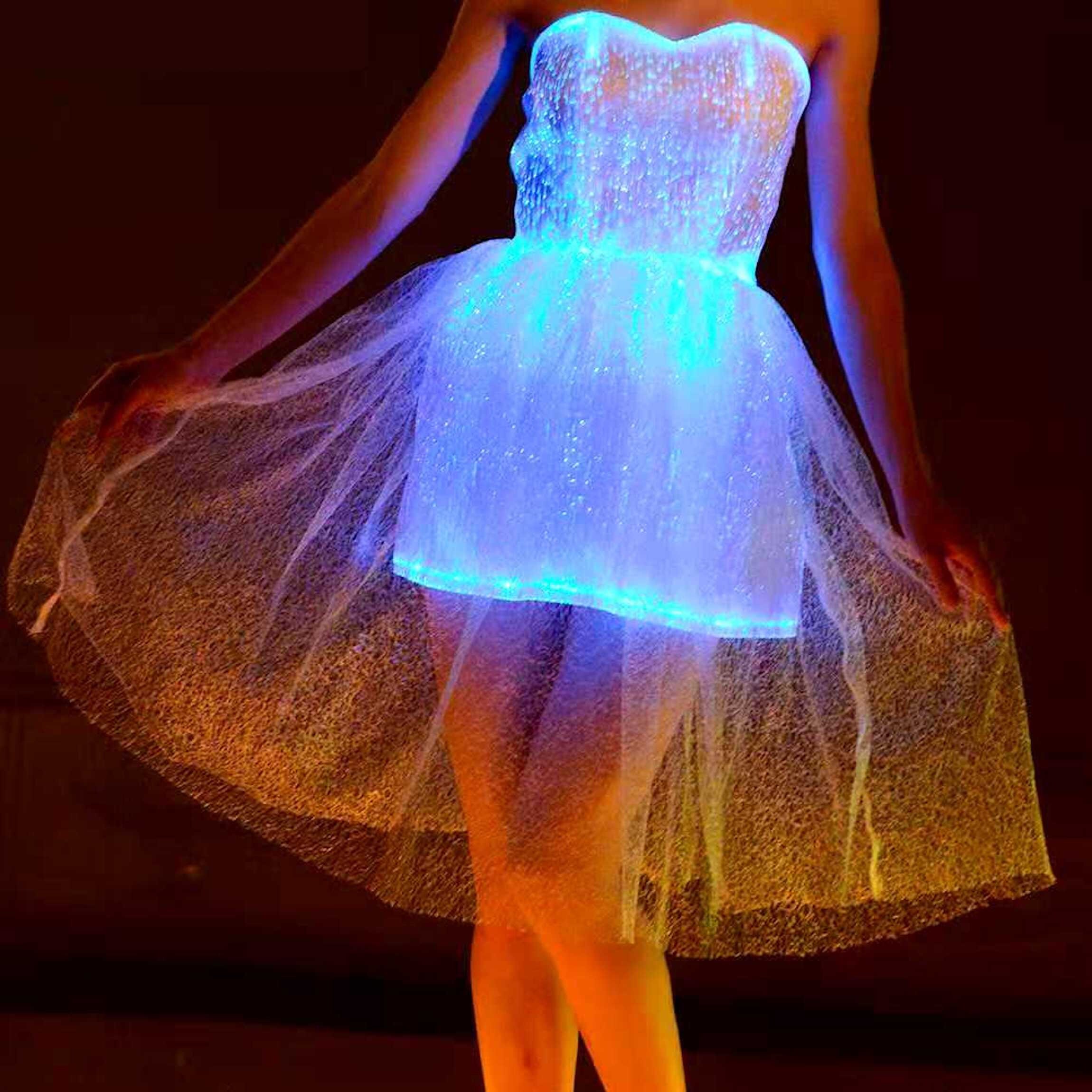 luminous green outfit